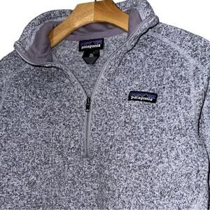 Patagonia Women’s Size M Heather Gray Quarter Zip Pullover Better Sweater